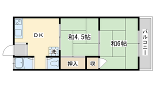 川畑ハイツの物件間取画像